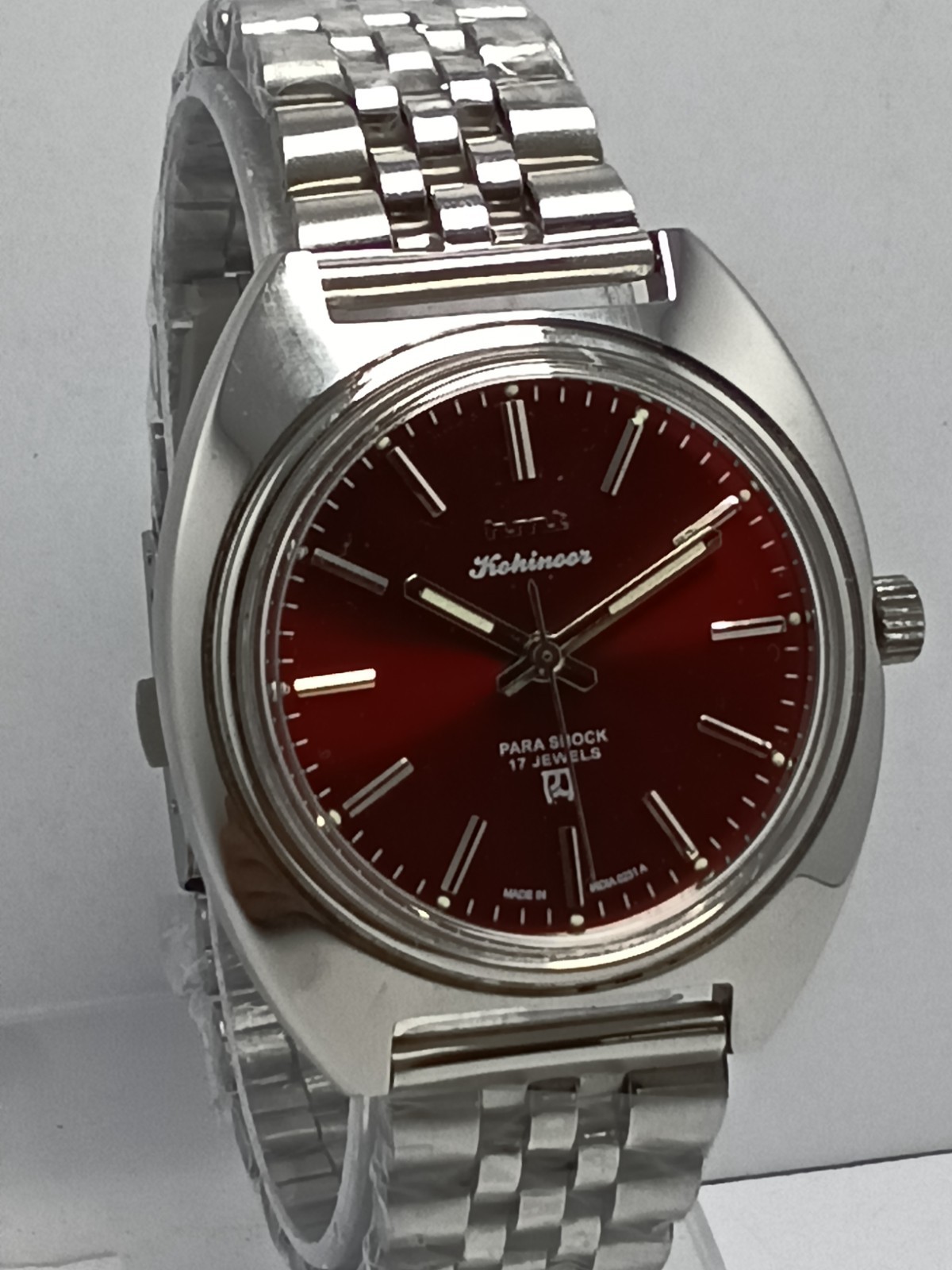 HMT Kohinoor 17 Jewels Hand Winding Wrist Watch For Men’s In Working Condition