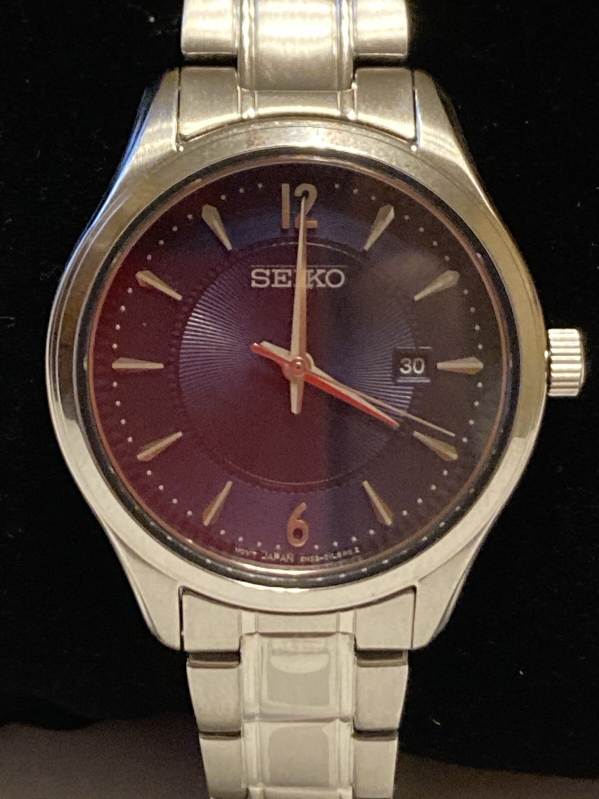 Seiko SUR425 LDS Womens Watch Water Resistant 10Bar SS Sapphire Crystal Japan