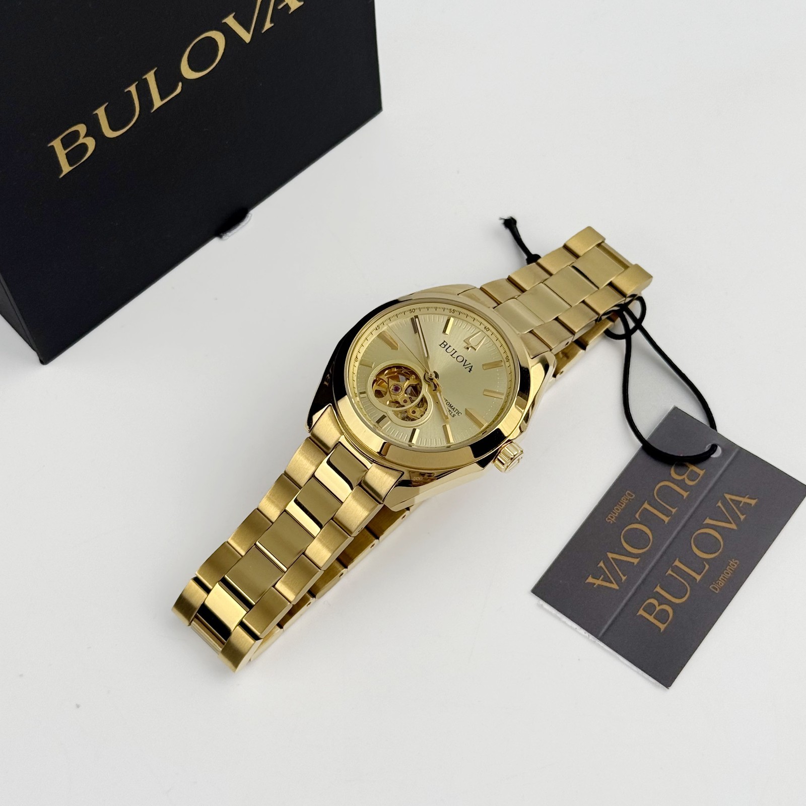 Bulova Surveyor 97A182 Gold Tone Dial Automatic Men’s Classic Watch 39 MM