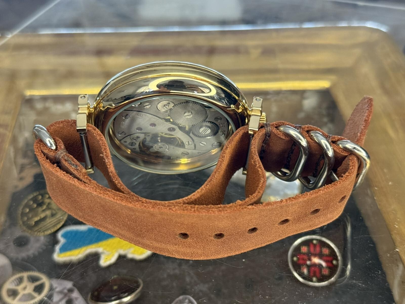 Molniya Watch Mechanical Russian USSR Molnija Men Soviet Aviation Vintage Strap