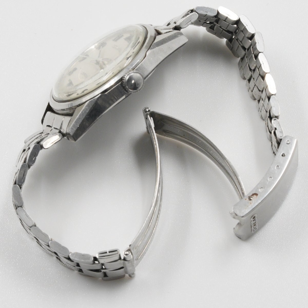 Vintage Seiko Lord Marvel 5740-8000 36000 Silver Linen Arabic Manual Watch SS JP
