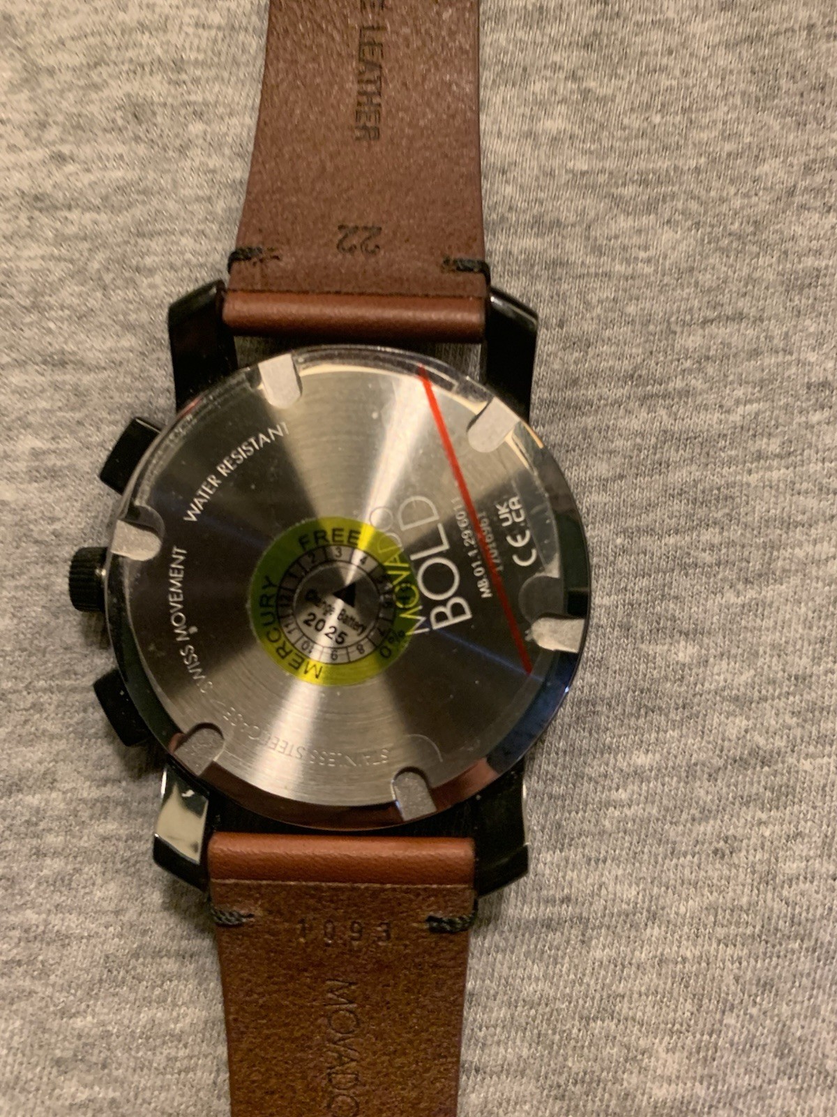 Movado Bold Men’s Chronograph Model #17016961 New In Box Needs Battery