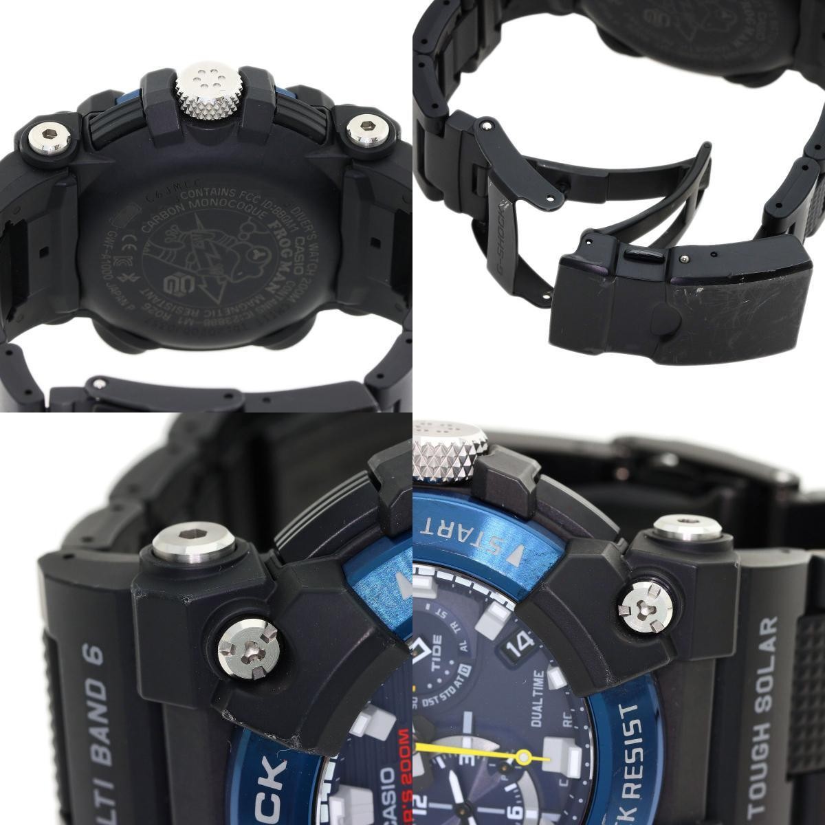CASIO GWF A1000C 1AJF G Shock Frogman Wristwatch Stainless Resin Men’s Used
