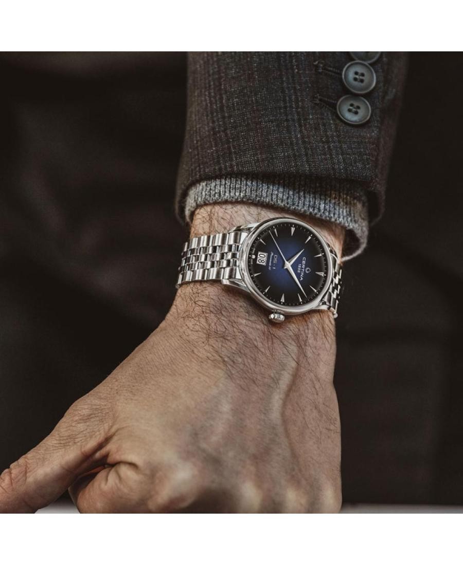 CERTINA Men Analog Automatic Casual Watch Classic Dress Blue Dial Waterproof Rou