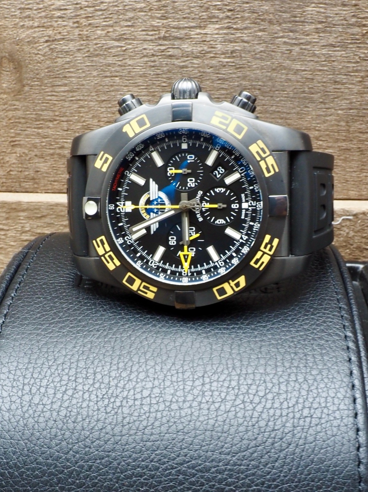 Breitling Chronomat Jet Team Limited GMT x/250 Full Set US AD RARE MB04108P/BD76