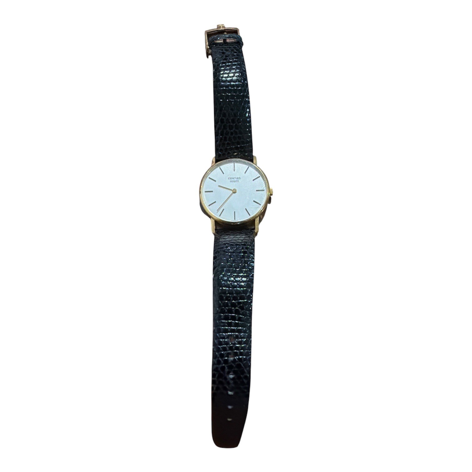 Concord Men’s Classic Watch Stainless Black Leather Classic Swiss 1796210