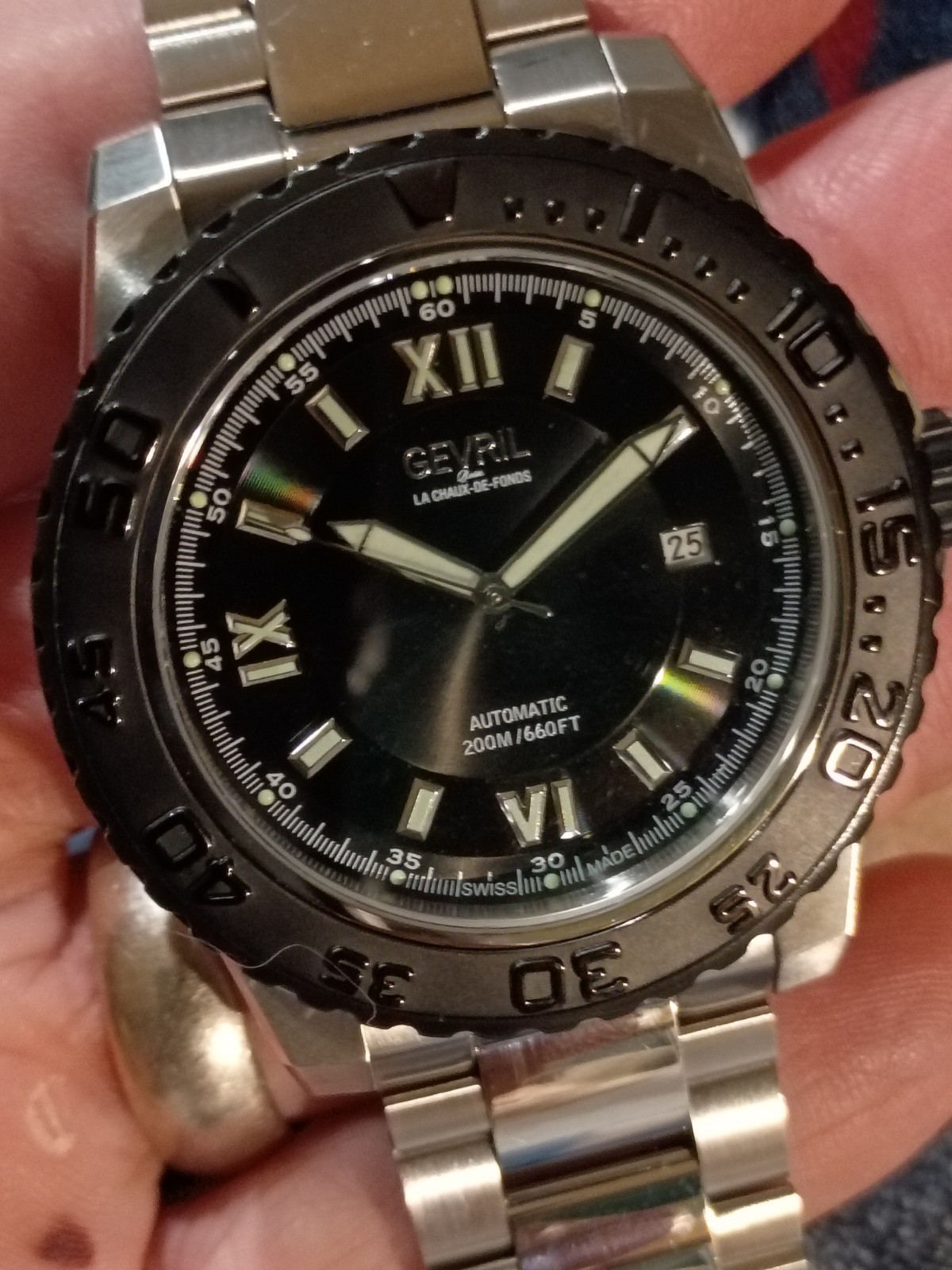Gevril Sea Cloud 3124 Swiss Automatic Diver, Mint Condition!!!