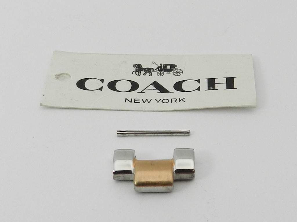 COACH Rose Gold and Silver Tone Link Replacement 14mm