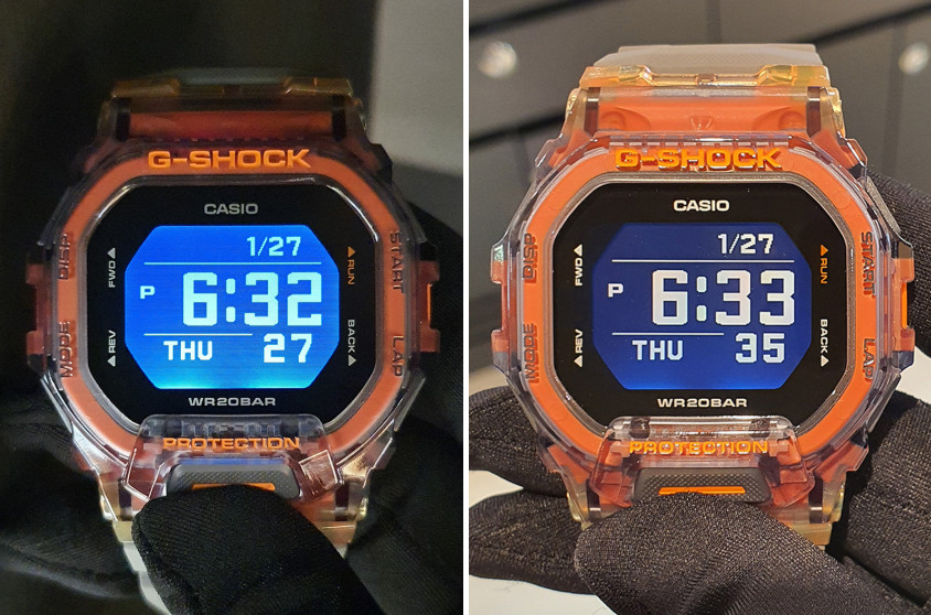 Casio G-Shock GBD-200SM-1A6DR Bluetooth Orange Gray Digital Watch New