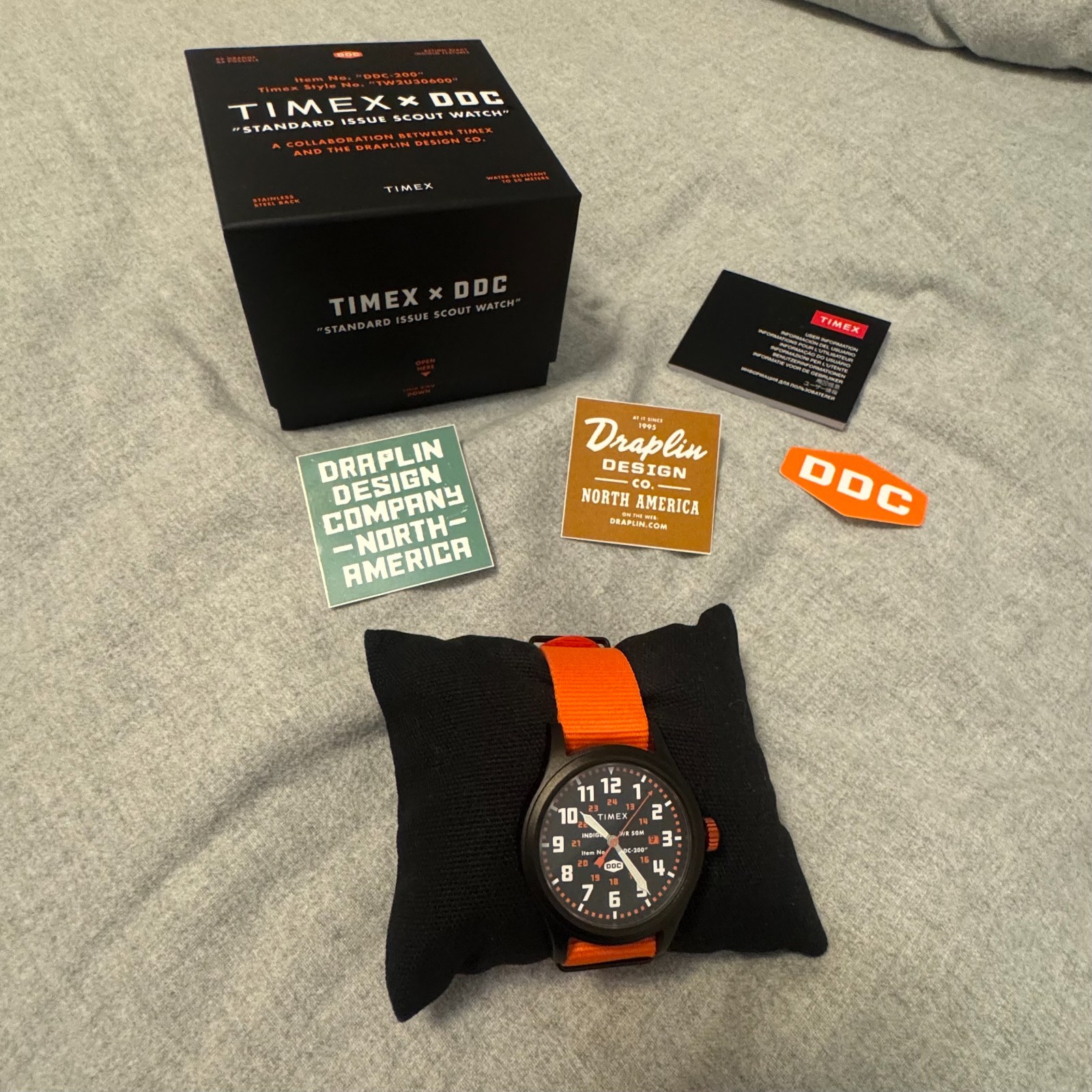 Timex x DDC-200 Standard Issue Scout Watch 40mm Complete w Box US Seller