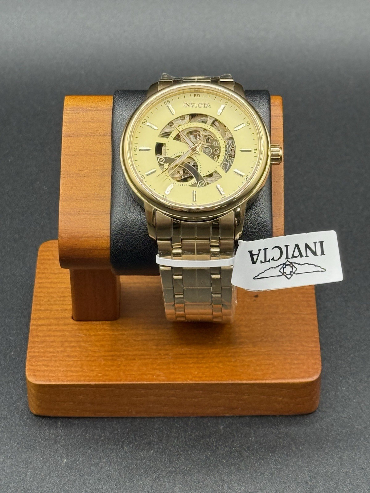 Invicta Objet D Art Automatic Men’s Watch w/ Skeleton Dial – 42.5mm, Gold 69119