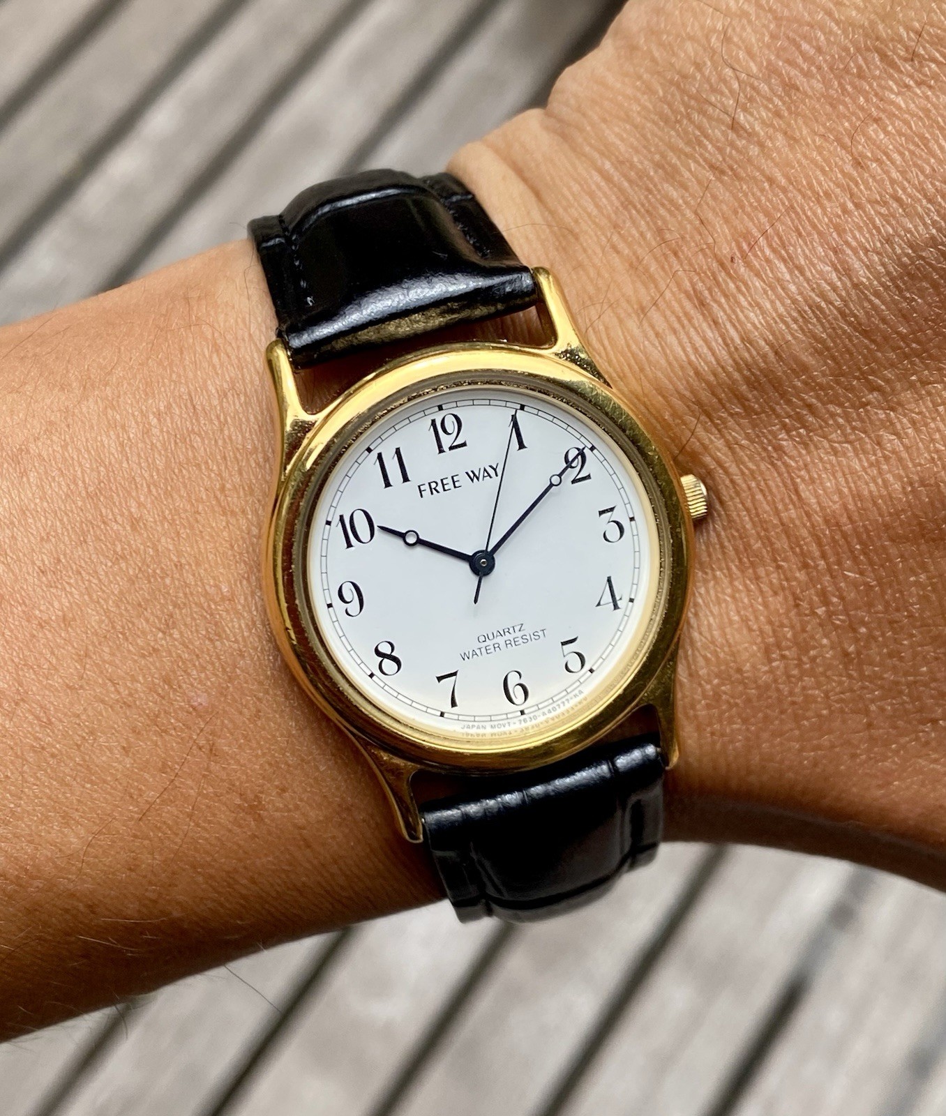 Citizen Freeway JDM Dress Watch 31mm Gold Plated 7630 Runs Great