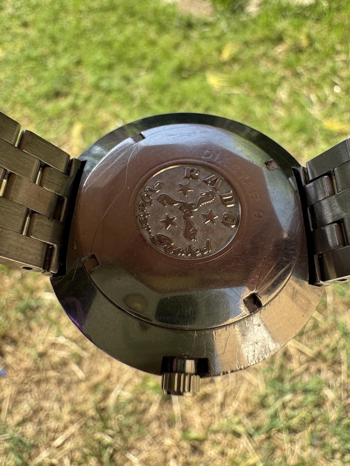 RADO Round Ceramic Case SWISS Watch Men RARE Vintage