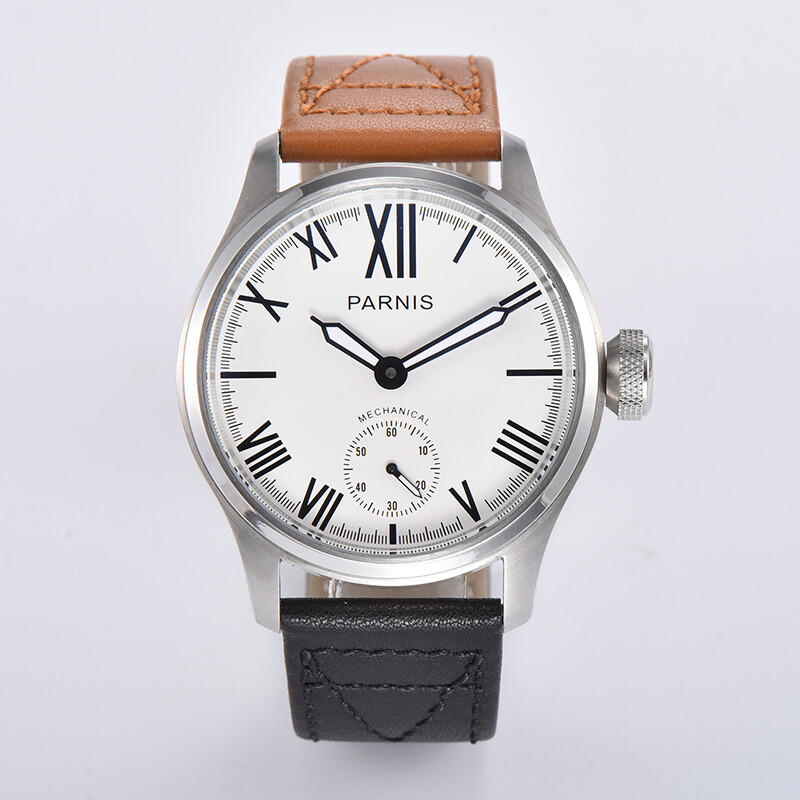 46.5mm Parnis Power Reserve Mechanical Hand Winding Men’s Wristwatches