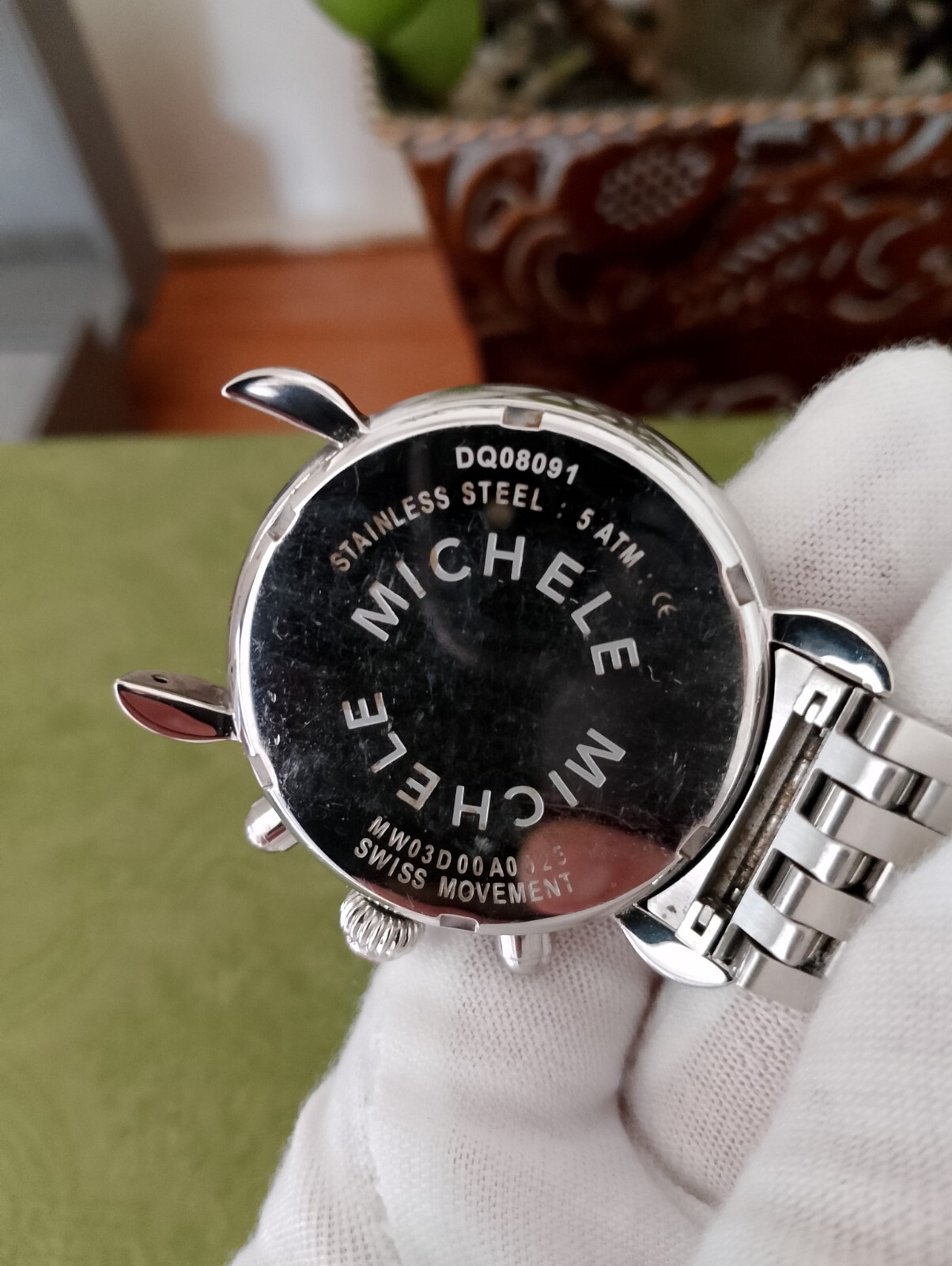 MICHELE CSX,CX39 CHRONOGRAPH Stain Still BAND WATCH for women MW03D00A0025