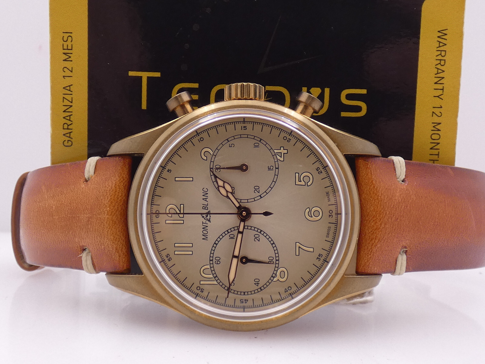 CRONO MONTBLANC 1858 42mm 118223 TITANIUM&BRONZE NEW BOX, PAPERS&STICKERS WATCH
