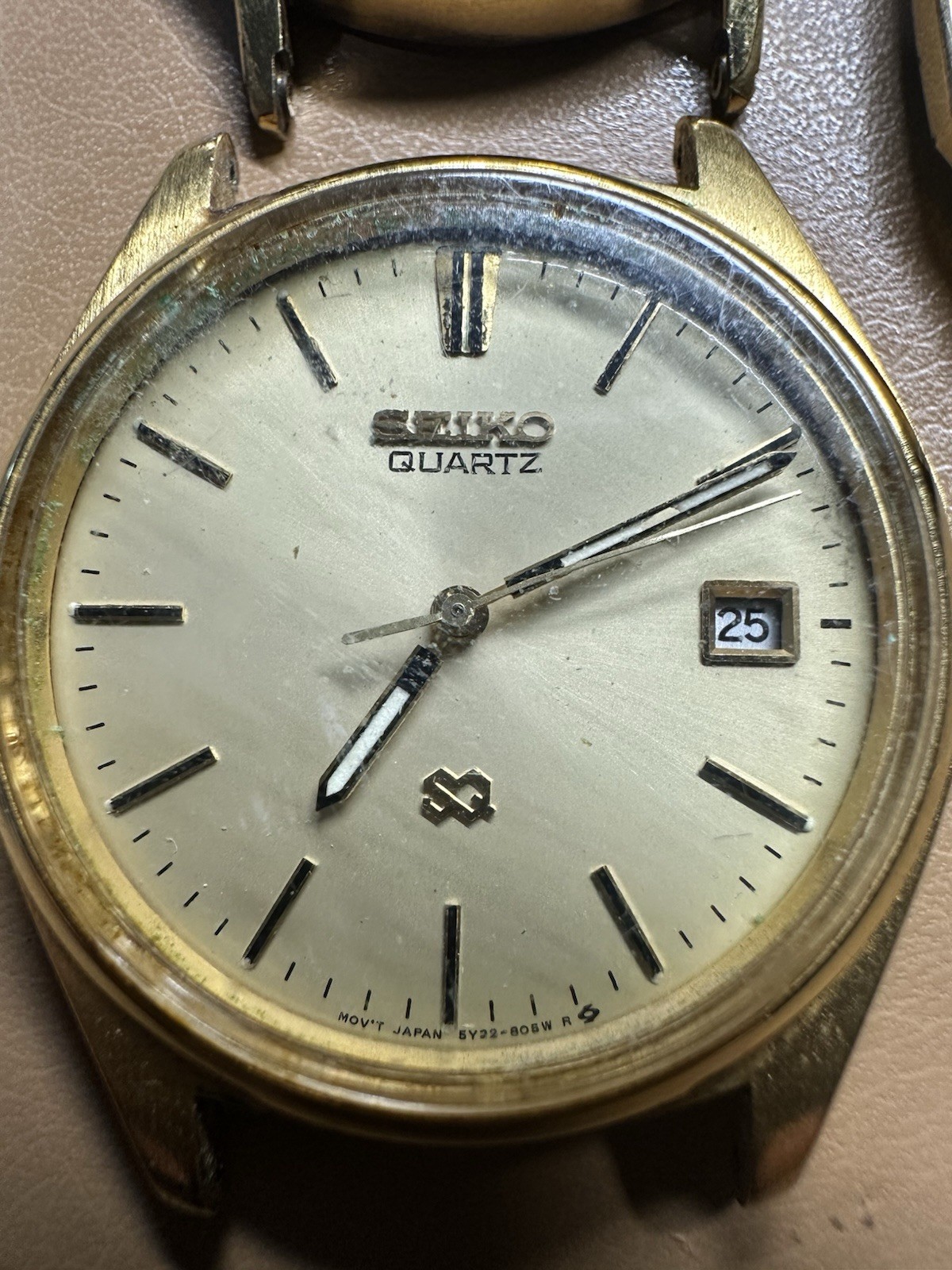 Vintage Seiko Quartz Watch Lot 8 Mens Parts Repair Day Date SAAB Japan