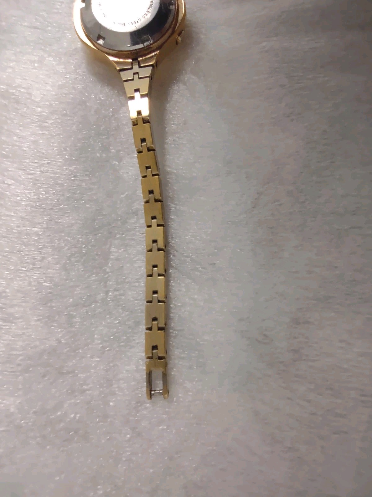 Vintage Speidel Quartz Digital Gold Dial Bracelet Unisex Adults Wristwatch