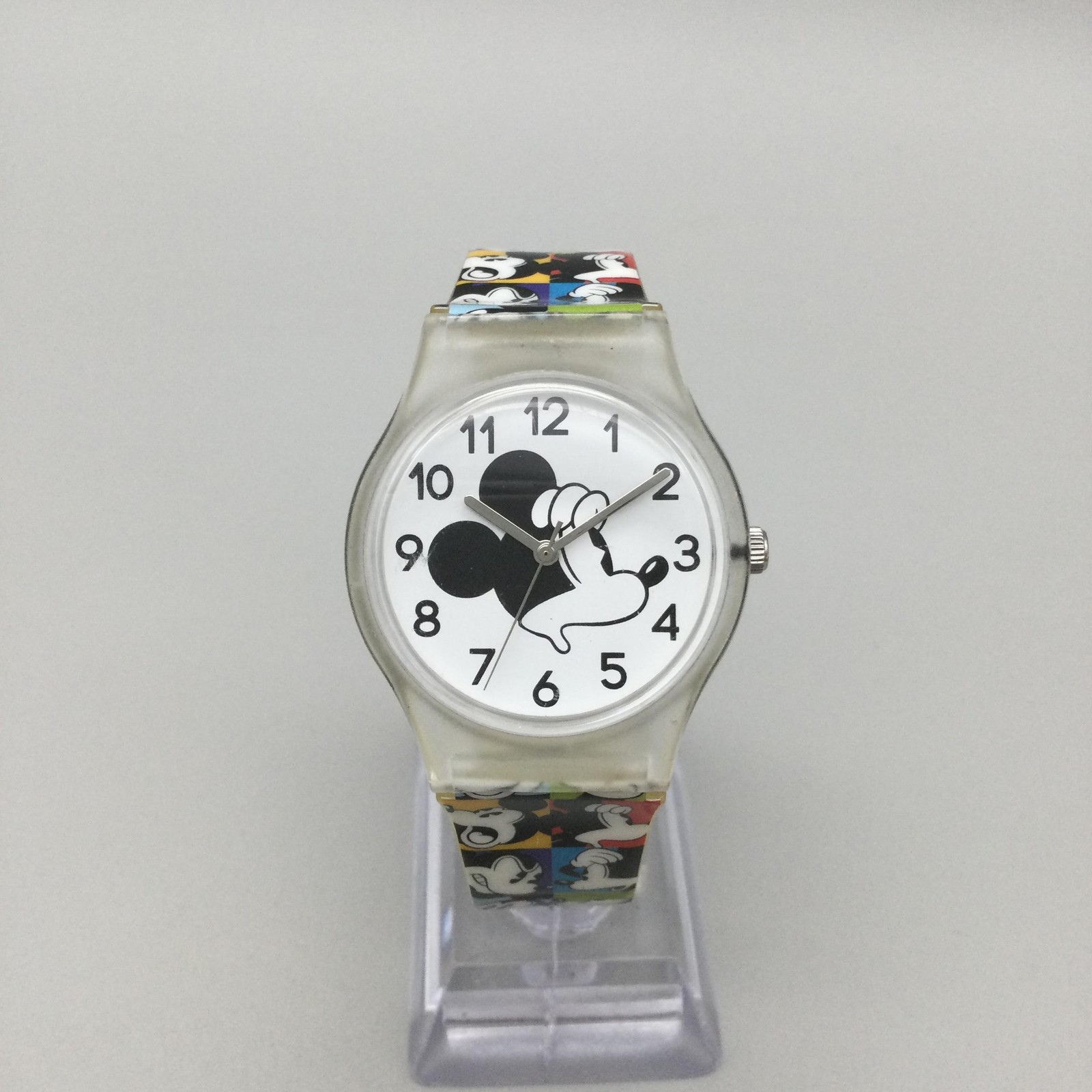 Disney Parks Womens Watch 33mm Mickey Mouse White Dial Multicolor New Battery