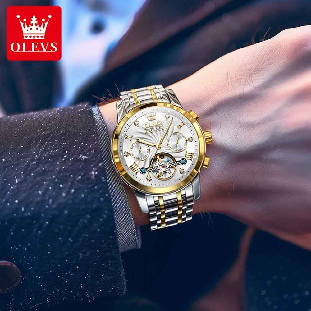 Automatic Mechanical Watch Waterproof Luxury Dial Strap Men Men’s
