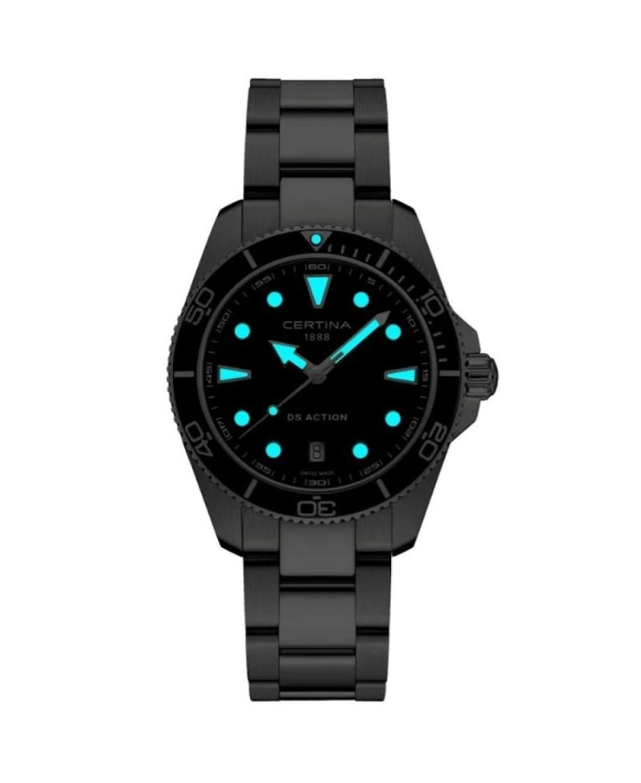 CERTINA Men Analog Quartz Casual Watch Classic Dress Green Dial Waterproof Round