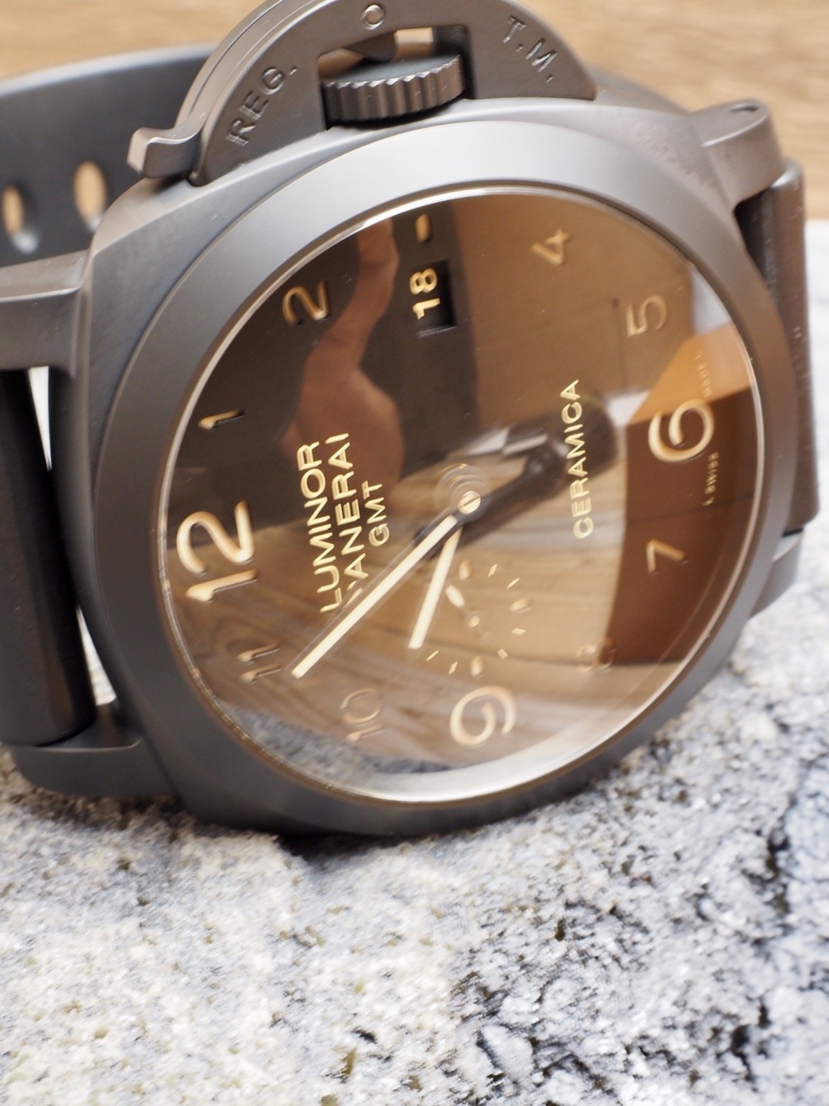 Panerai Luminor 44 Ceramic Ceramica Auto PAM00441 “T” Full Set 2 Straps! CRAZY!
