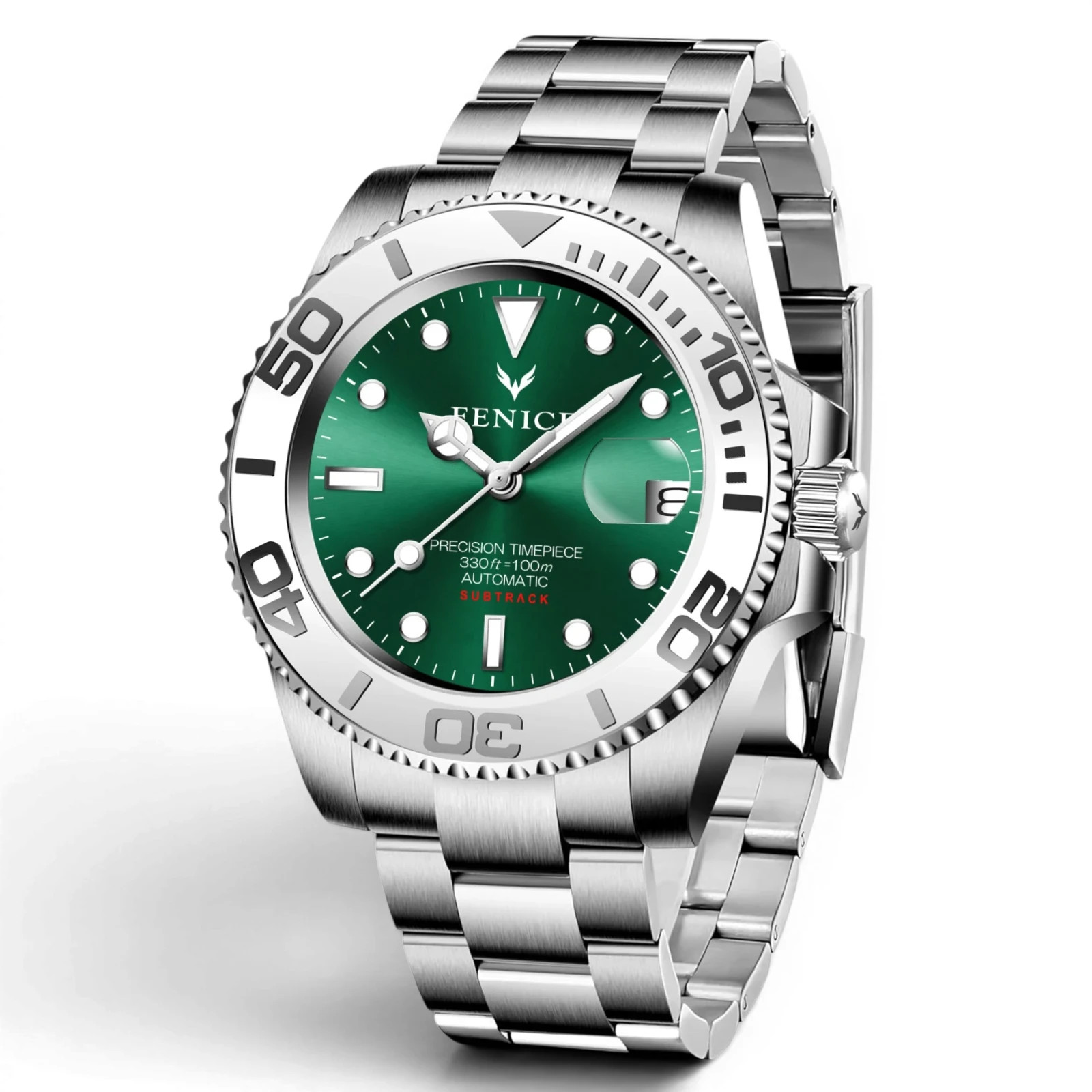 Phoenix Subtrack SEA Green Arctic 10ATM Automatic Watch with Miyota Movement