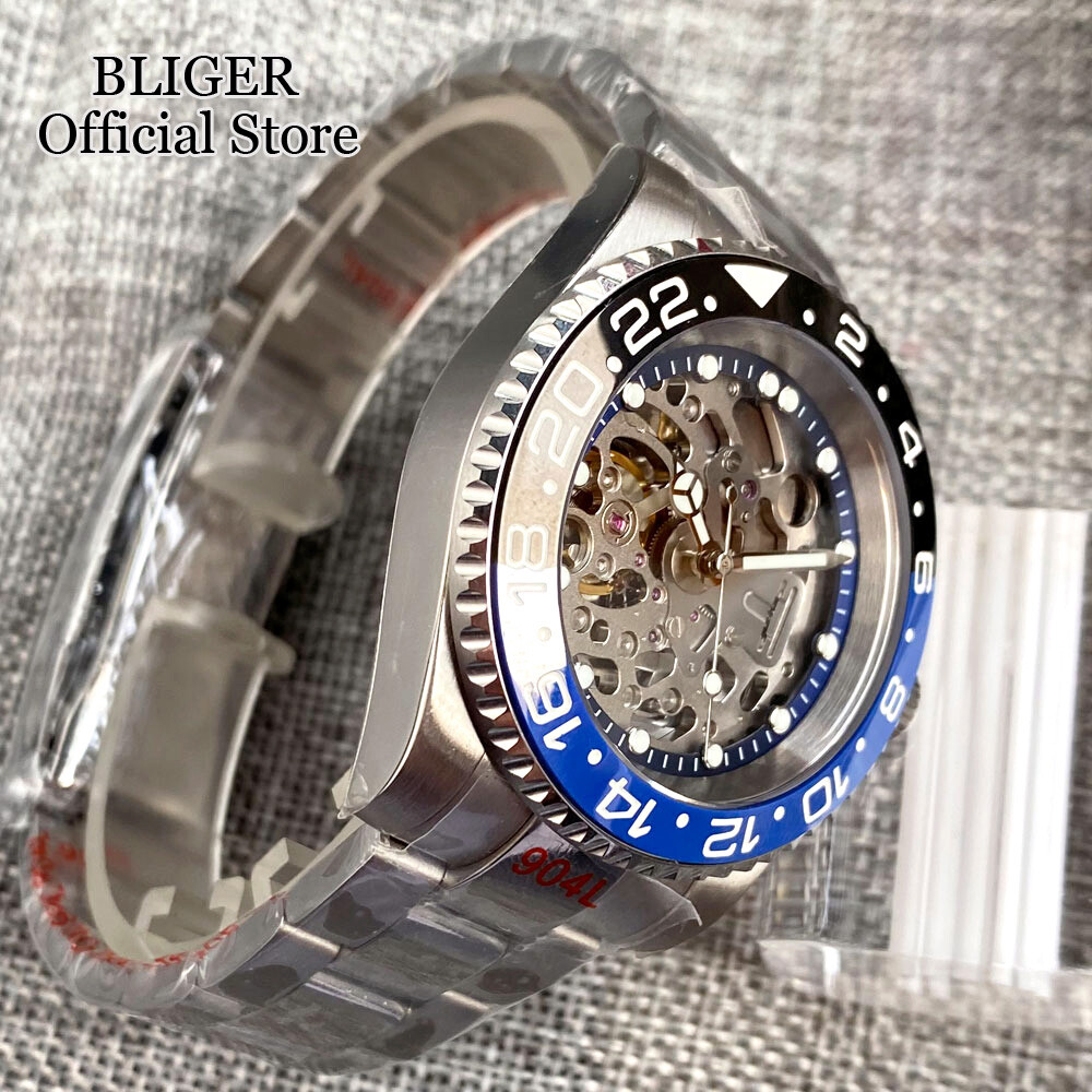 40mm NH70 Automatic Movement Diving Watch For Men 20ATM Waterproof Glass Back