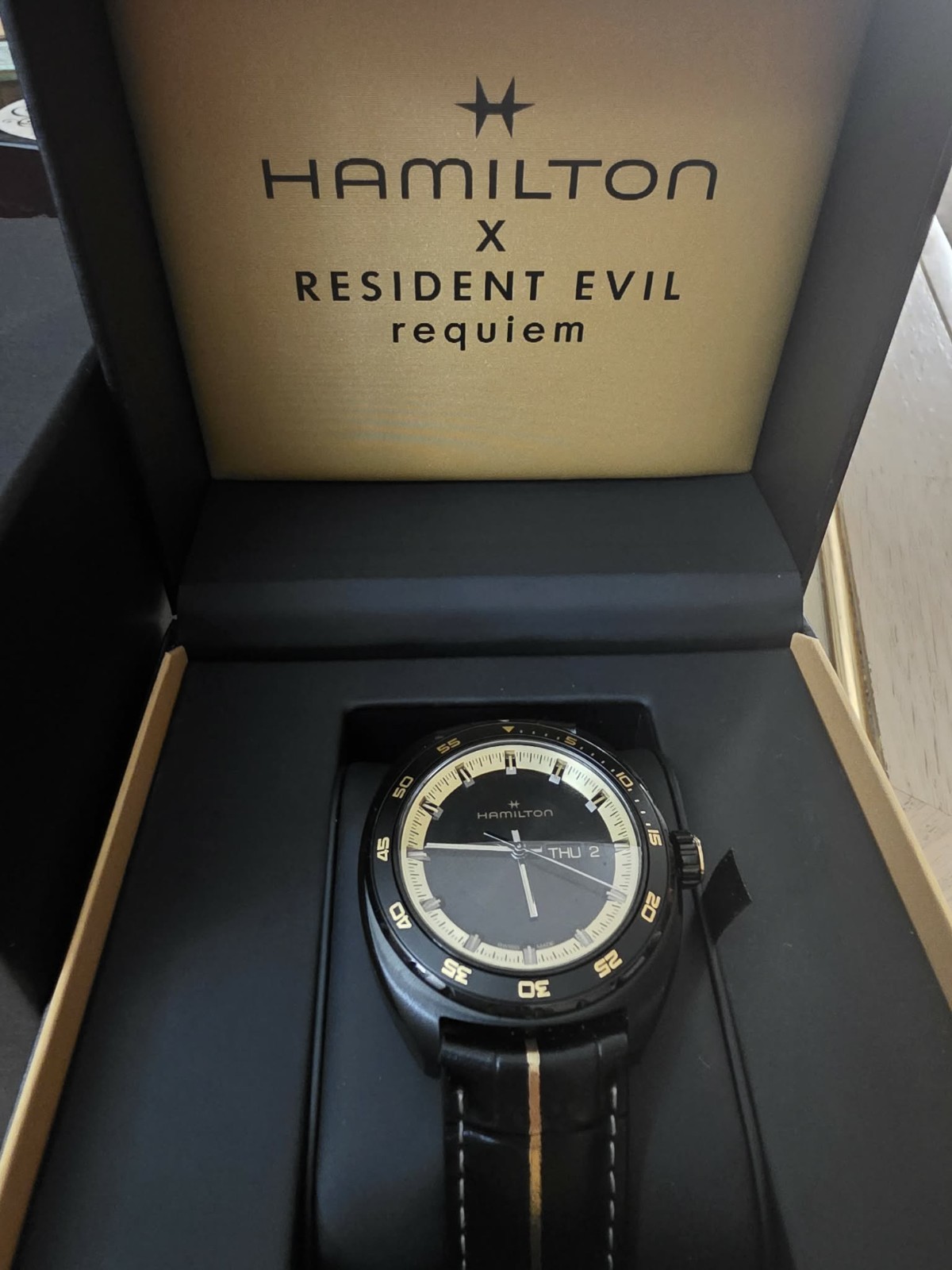 Hamilton x Resident Evil Requiem American Classic Pan Euro Limited Edition Watch