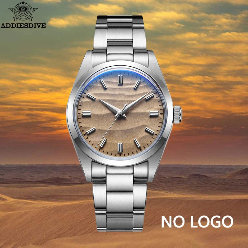 ADDIESDIVE AD2030 36mm Dress Watch Men Quartz 100M Waterproof 316L Steel