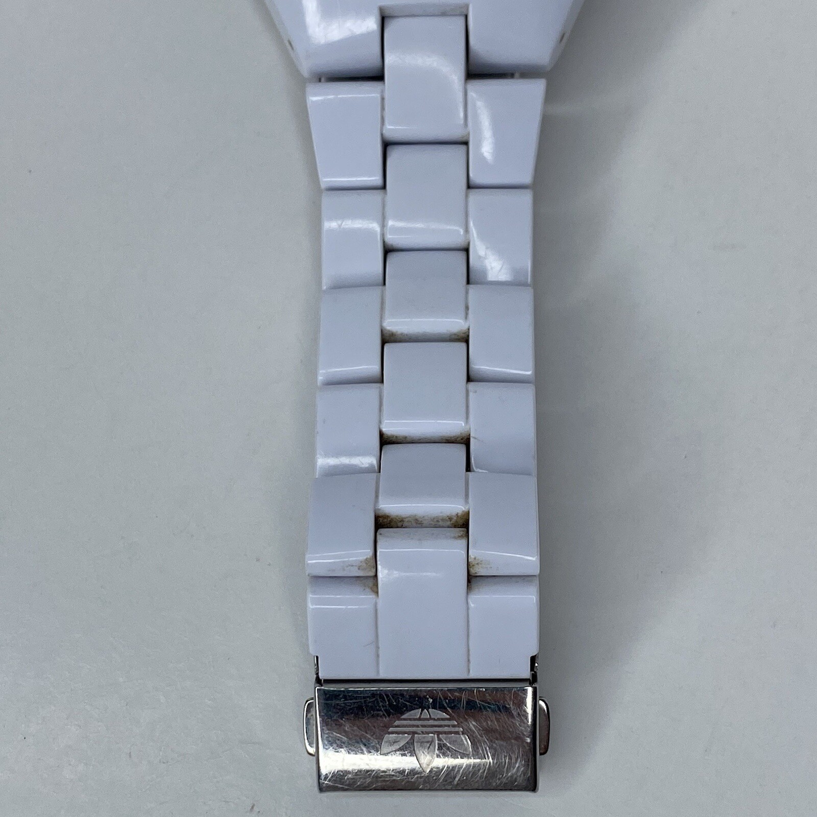 Adidas Cambridge Chronograph Watch White Polycarbonate 44mm Unisex ADH2505