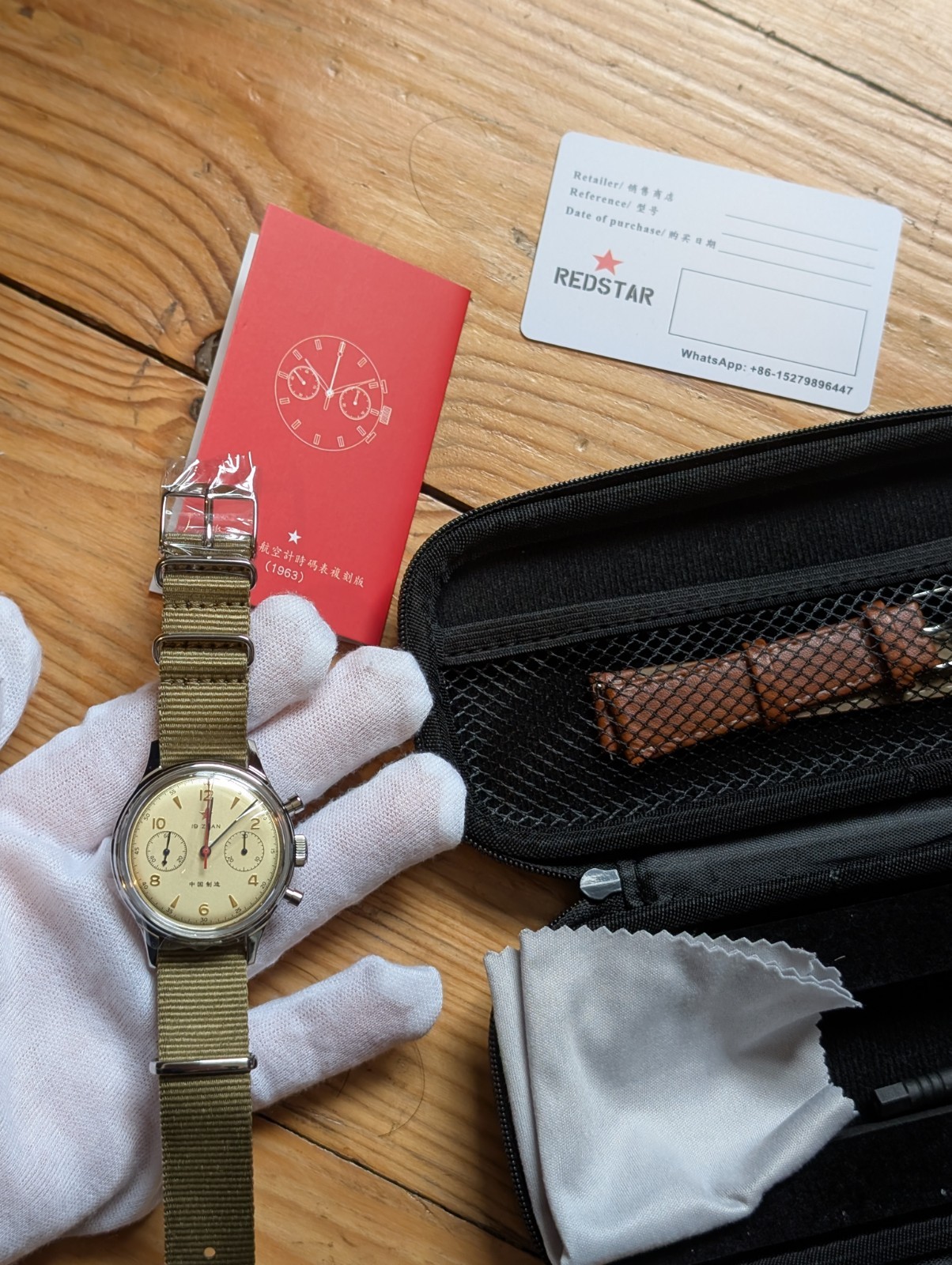 BNIB 38mm Seagull 1963 China Air Force Pilot Chronograph ST1901 Mechanical Watch