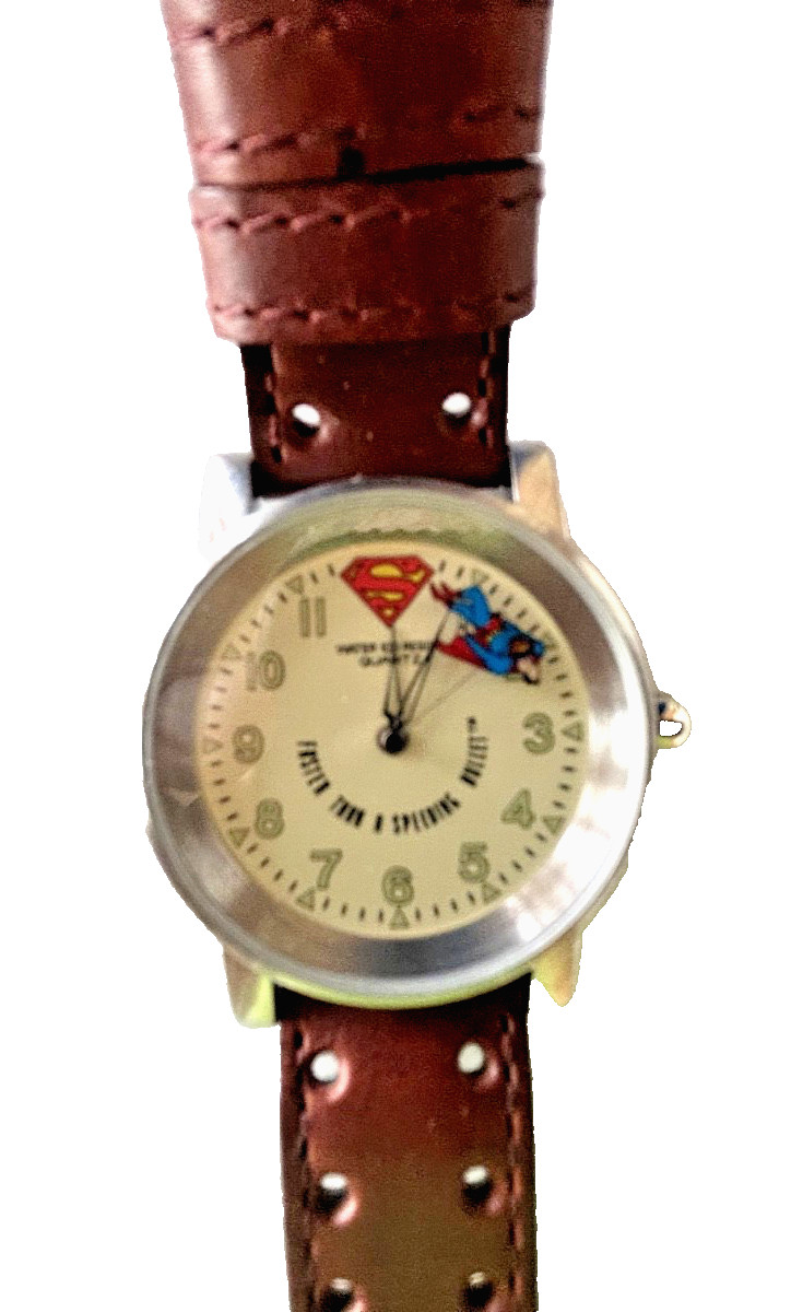 Vintage Superman Watch ( Flying around the Hands) WBSS 1997 Warner Bros. Store