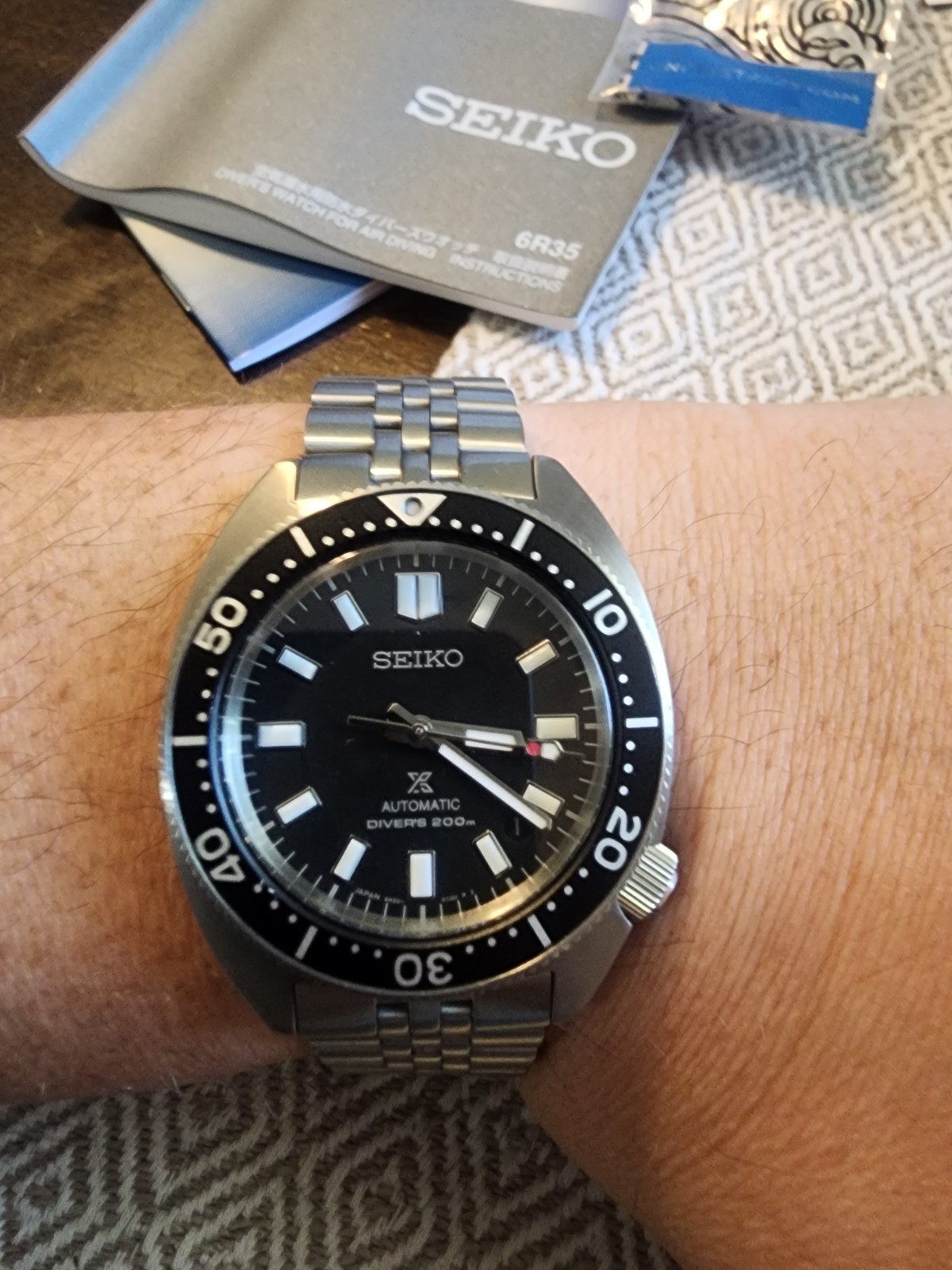 Seiko Slim Turtle Automatic Diver Watch Black Dial, Rubber Strap, SPB317