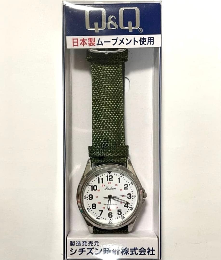 Citizen Q&Q Falcon Watch with Canvas Strap