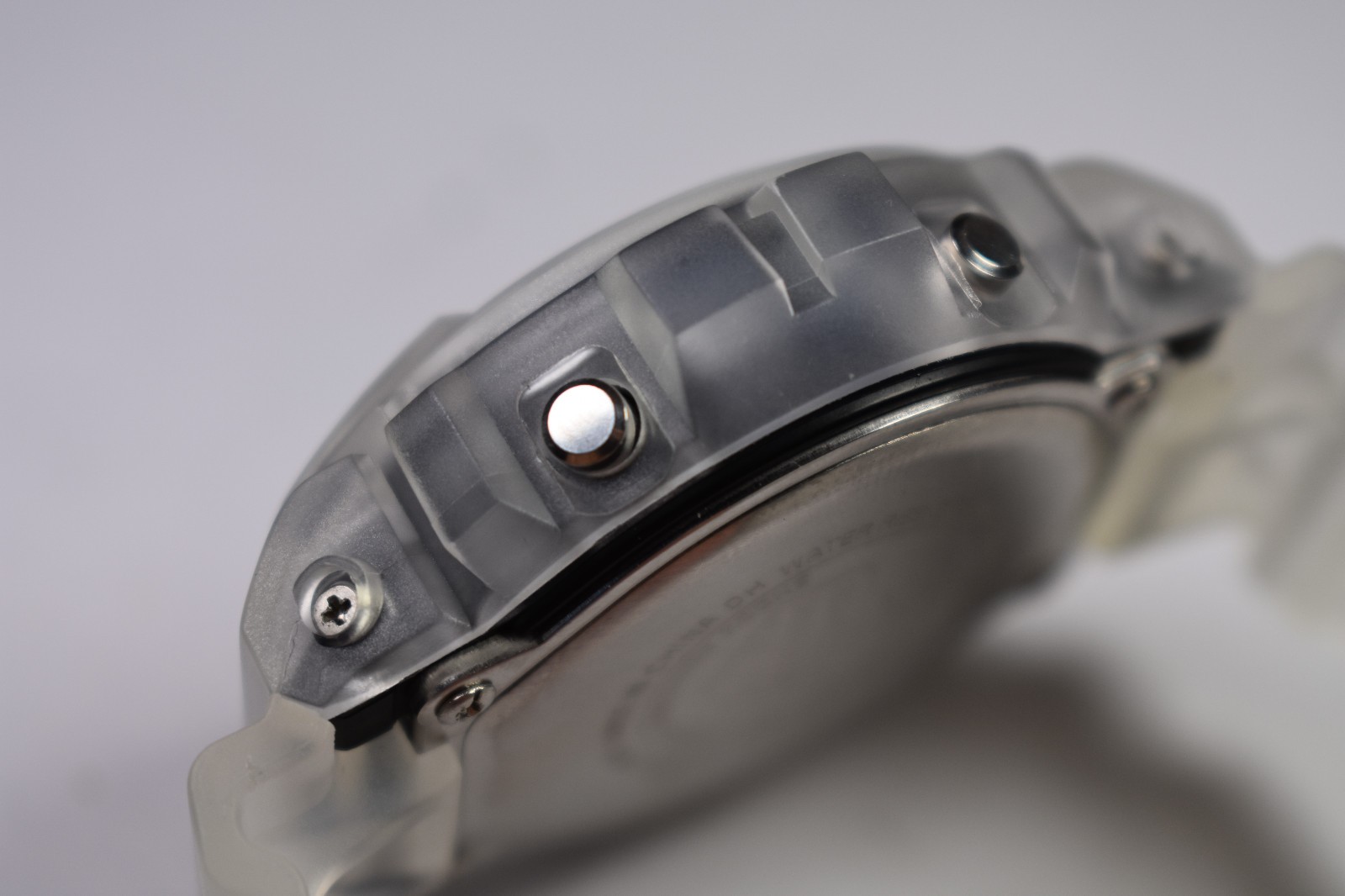 MODIFIED Casio G-Shock DW6900CS-1 (3230) Transparent/Clear Men’s Watch NEW BATT!
