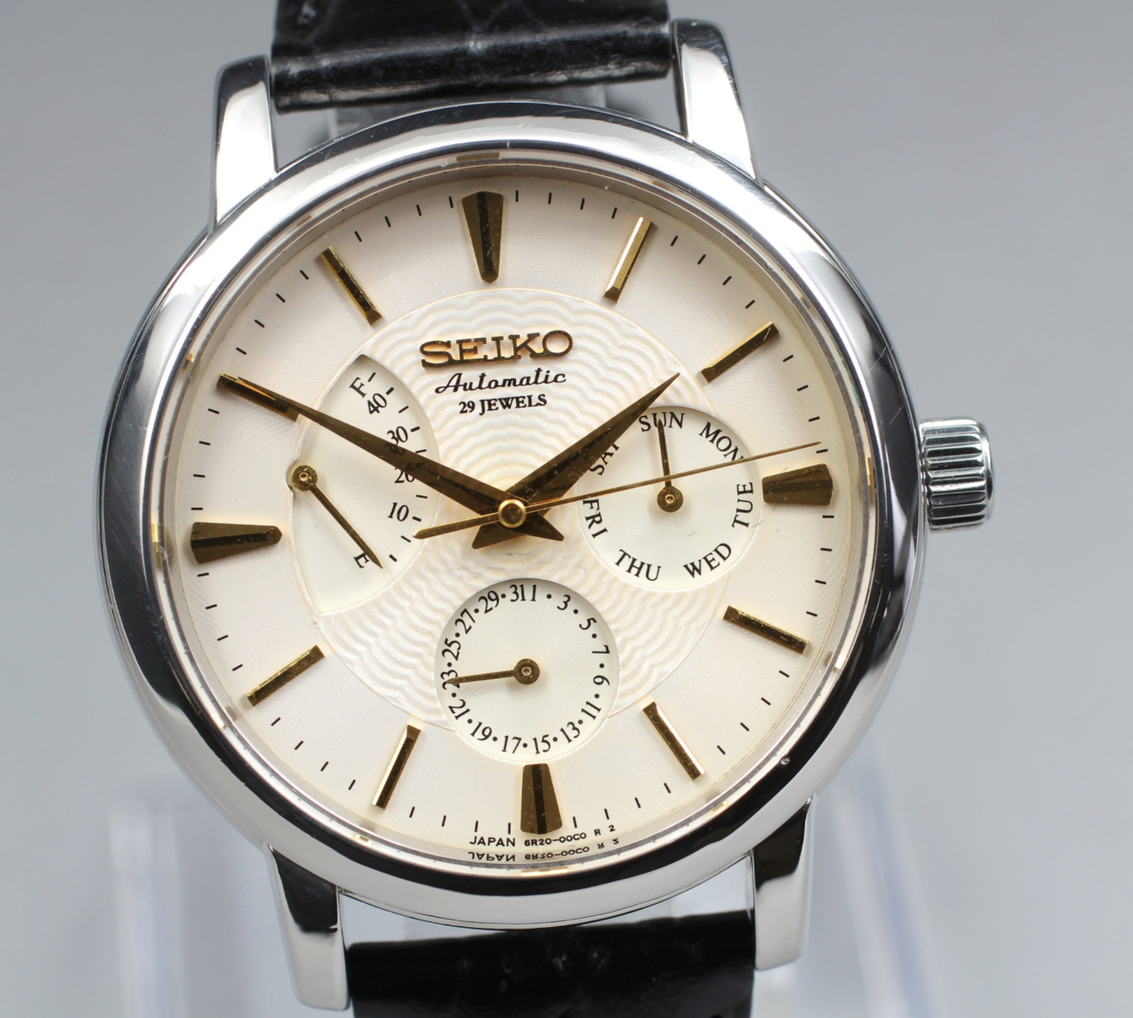 [Exc+5] SEIKO Mechanical 6R20-00B0 SARC005 Ivory Black Automatic Men’s Watch JP