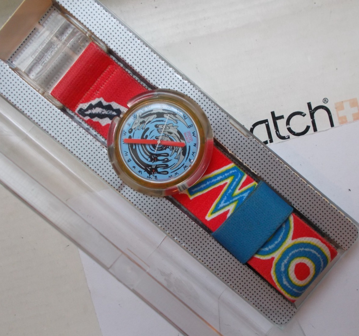 POP SWATCH ” MEEEOOW ” ’92 EXCELLENT – BOX WOW VERY RARE L@@K VINTAGE