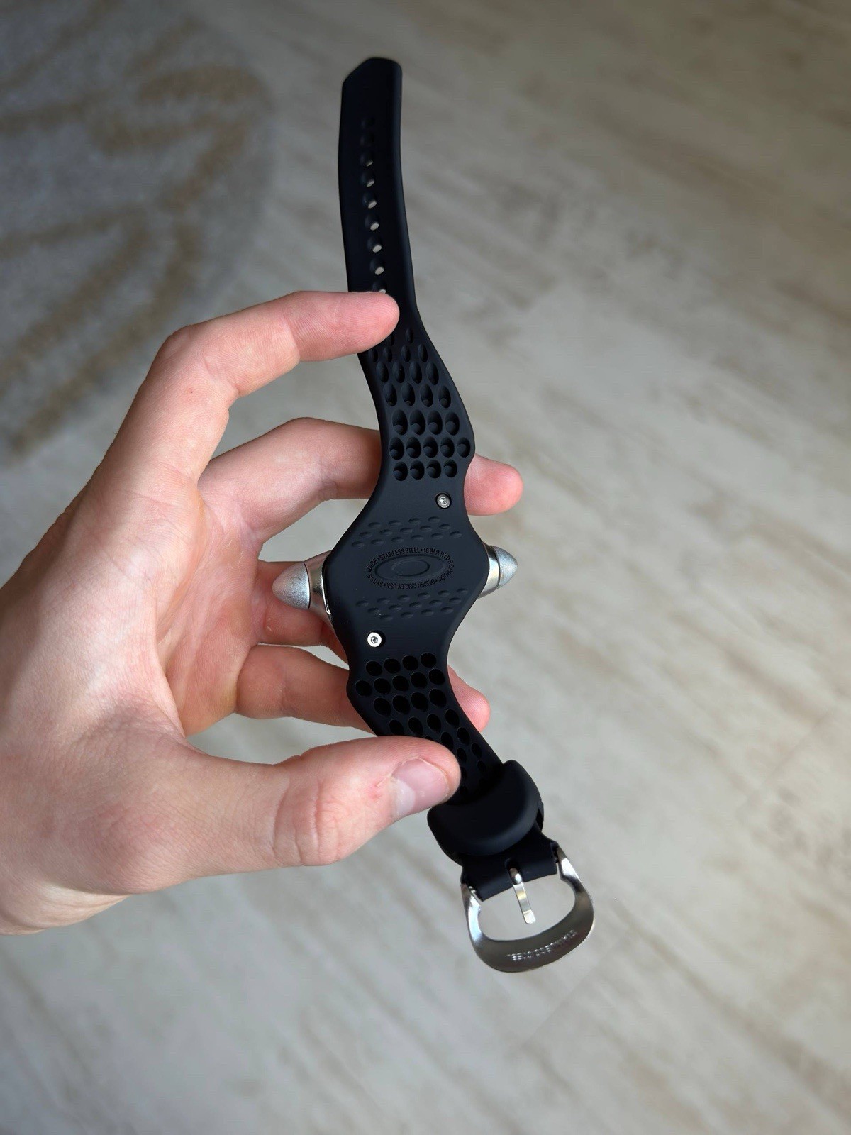 Oakley Torpedo Quartz Watch Analog Rubber Stainless Steel Rare Orange Black