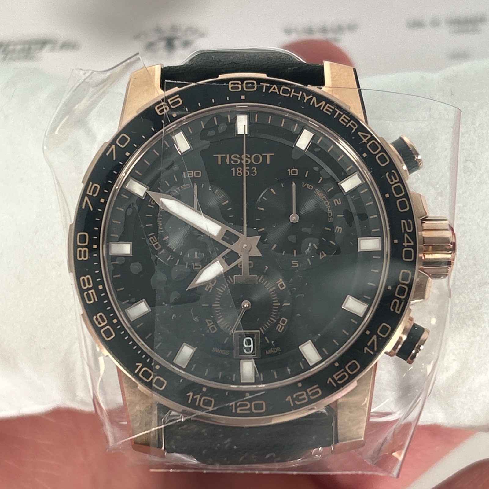 Tissot Supersport Chrono Black & Rose Gold Men’s 45.5 mm Watch T1256173605100