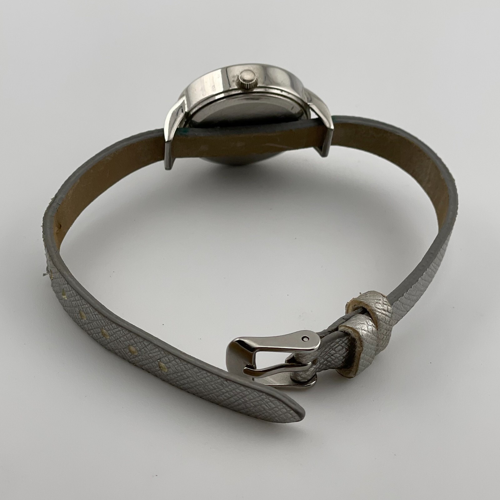 Studio Time Watch Womens 26mm Case One Piece Gray Strap Quartz Three Hands