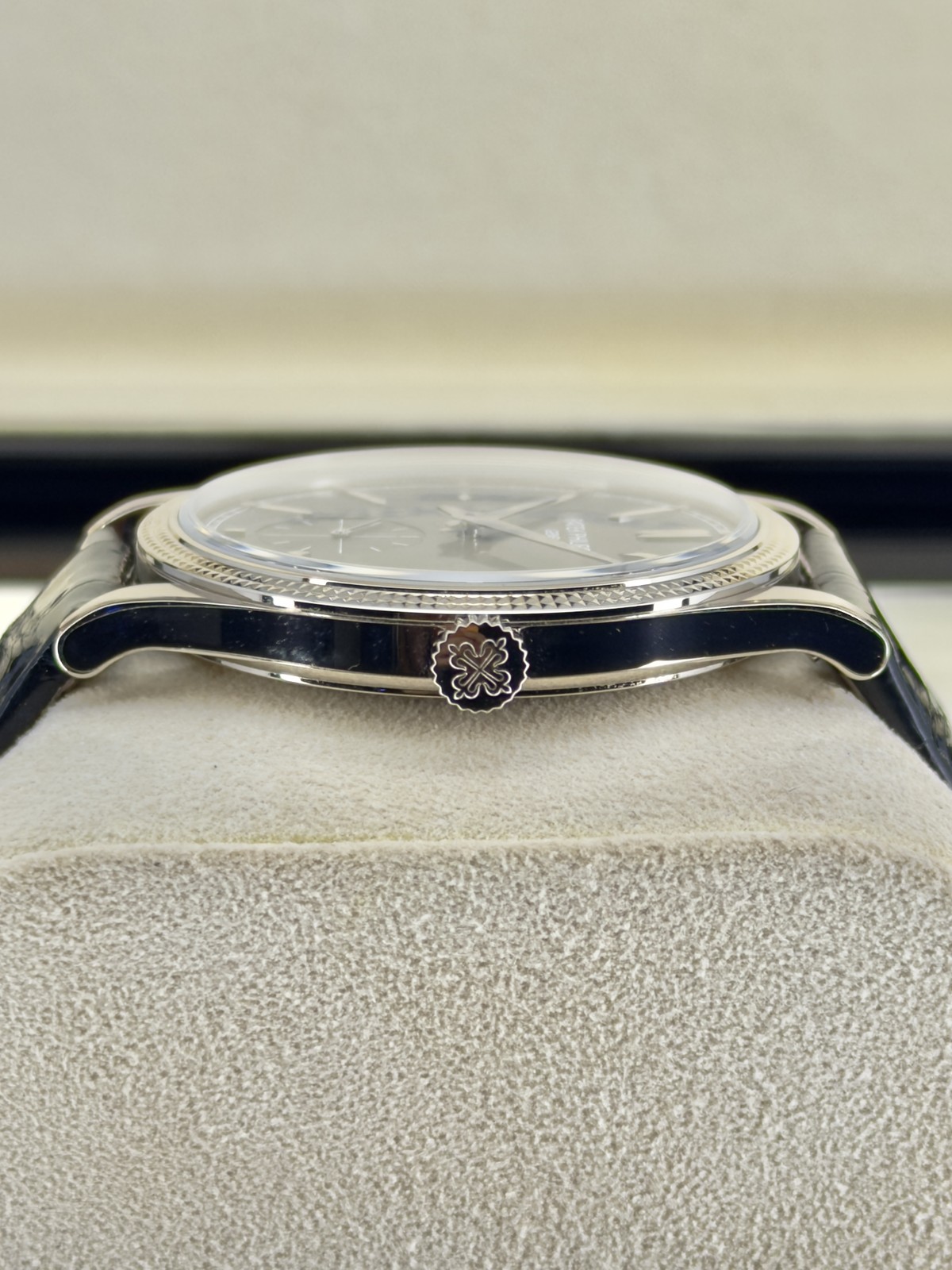 Patek Philippe Calatrava Charcoal Gray Dial on Strap 6119G-001 Complete 2022