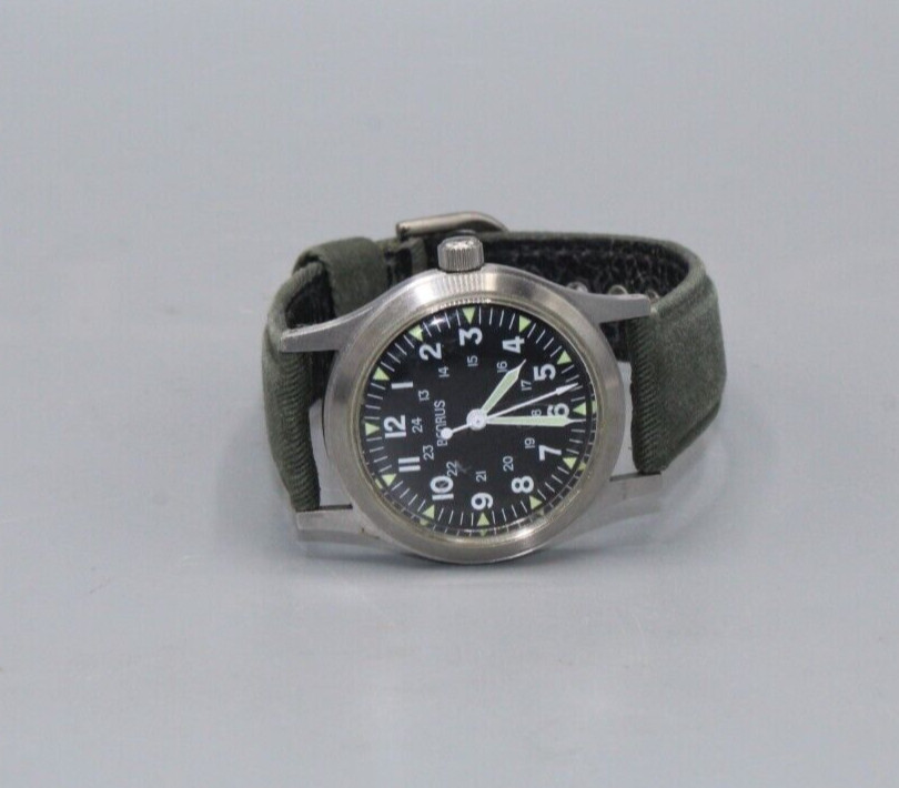 Benrus D-Day Reissue Men’s Winding Watch MIL-W-6374 *Pre-Owned* Free Shipping