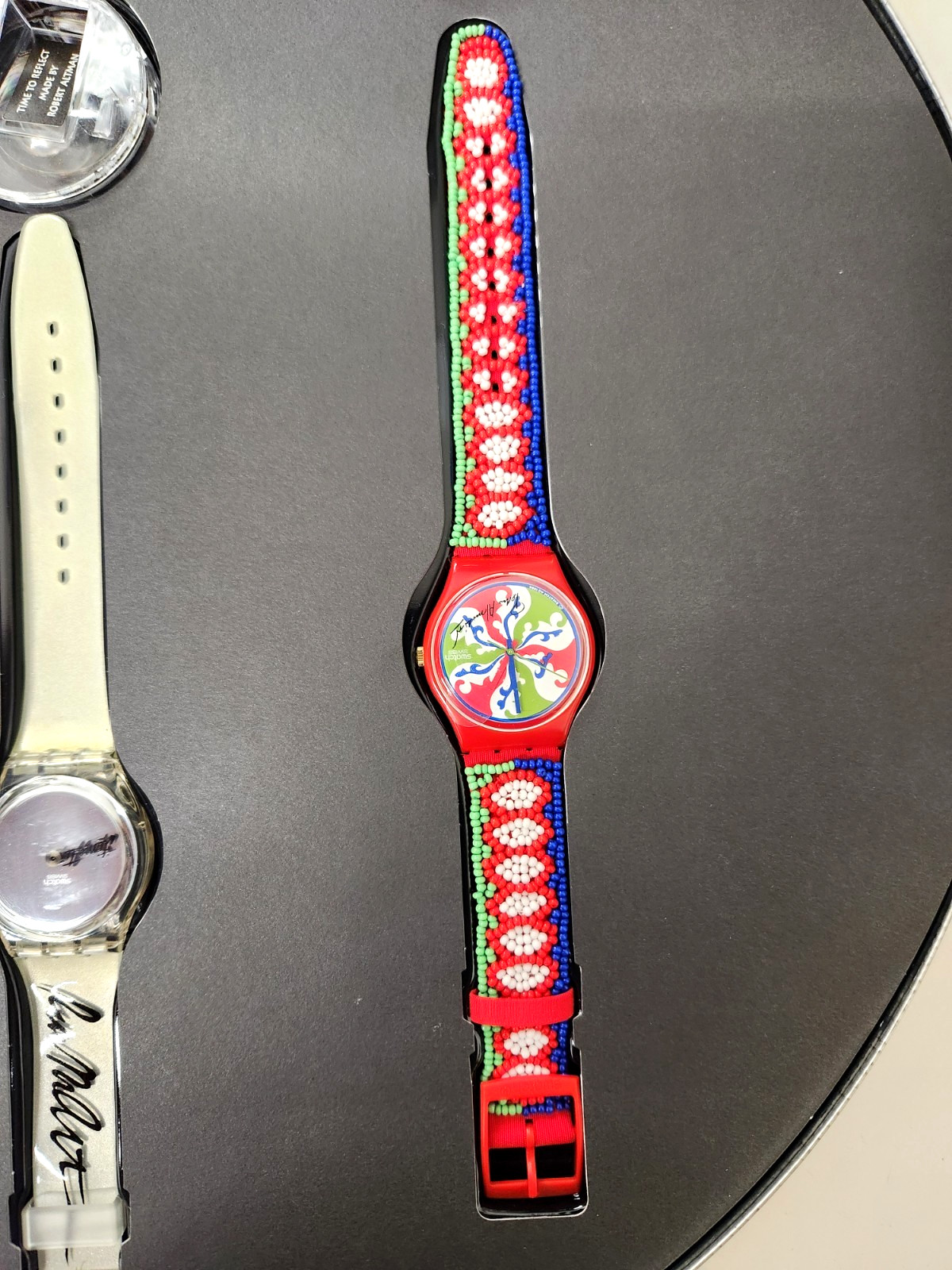 Swatch 100 Years of Cinema 1895-1995 Anniversary 3-Piece Set, Needs Batteries