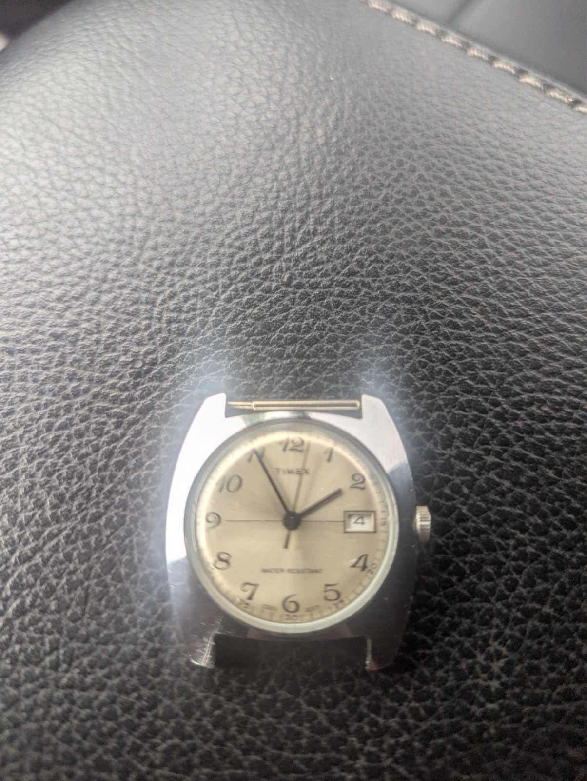 Timex Vintage watch mens Working with Navajo sterling cuffs .