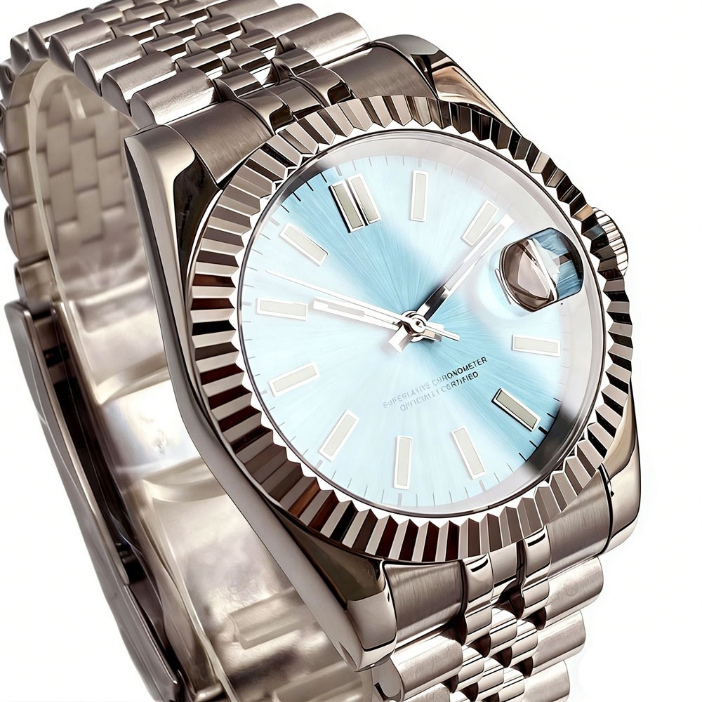 36mm/39mm Tandorio Lumen Fluted Bezel Sapphire Glass 20ATM NH35A Men Auto Watch