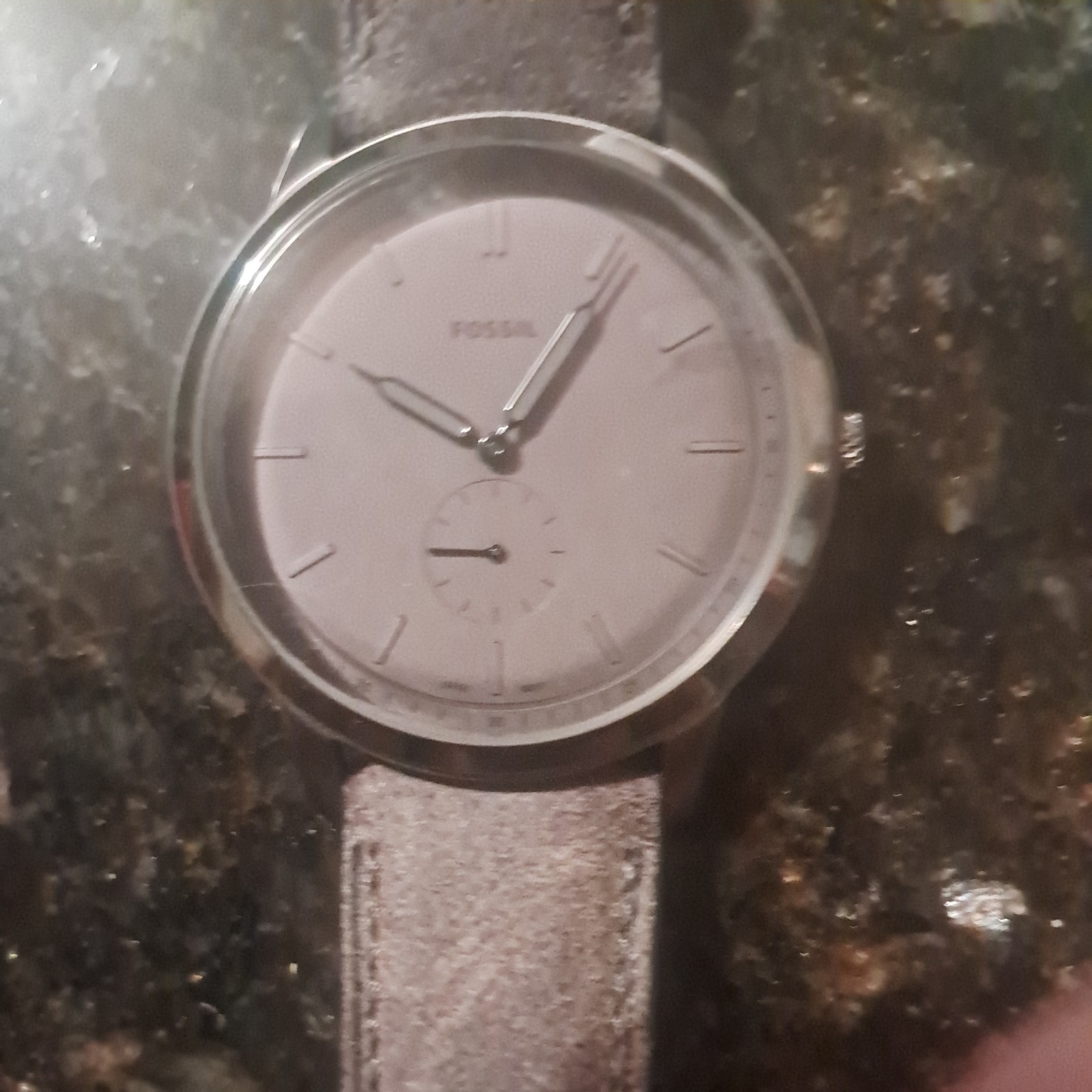 Fossil Watch Light Grey Perfect Condition Never Worn No Box