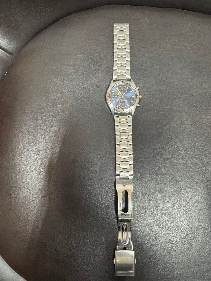 SEIKO ALBA Quartz Watch, Stainless Steel, Blue