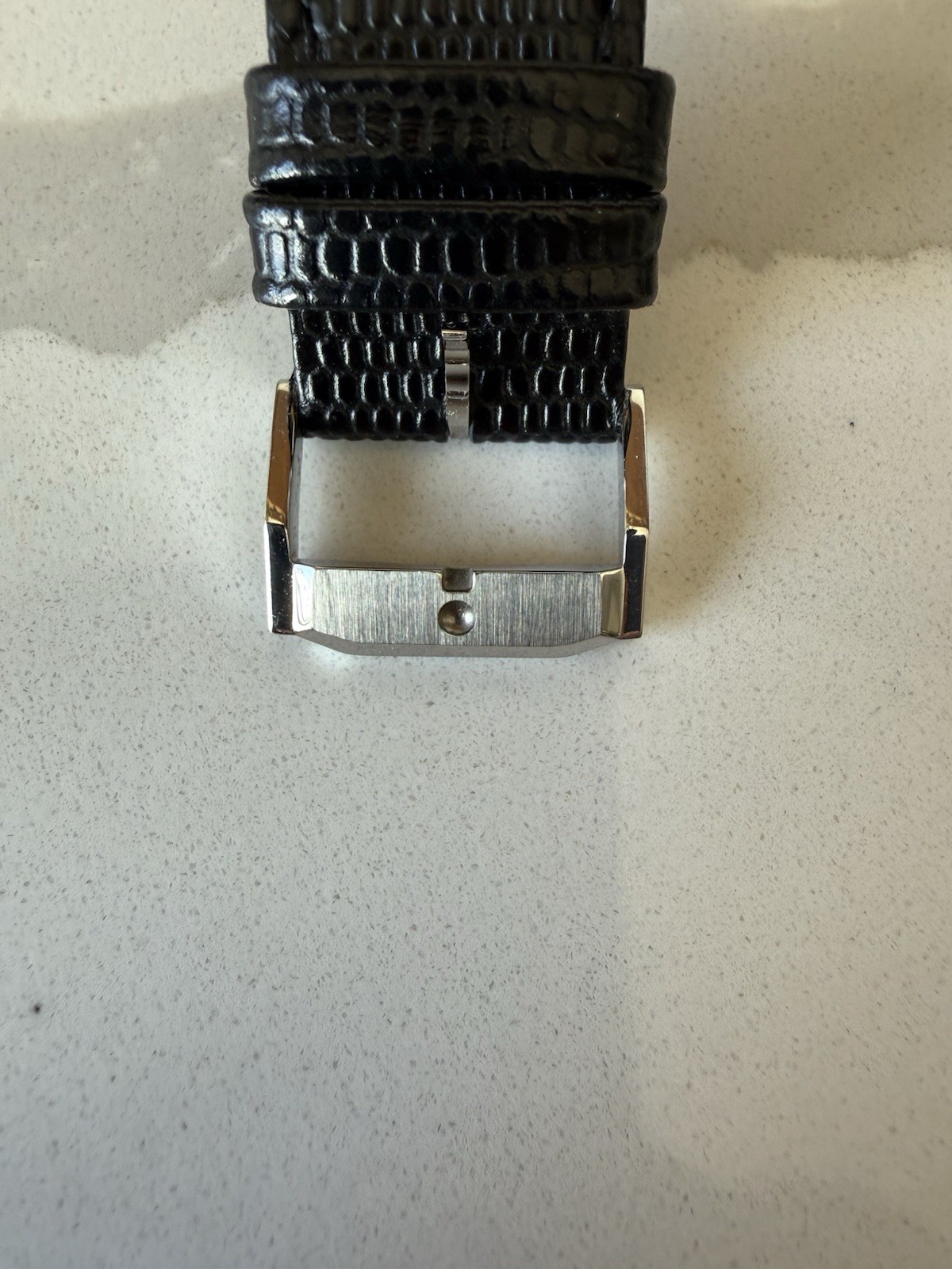 Movado Men’s Museum Black Dial Black Leather Strap Quartz Watch MO.01.1.14.6000