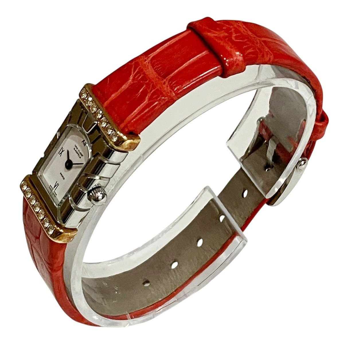Van Cleef & Arpels Facade 531963T5 Stainless Steel 13.8mm White Dial #WPW821